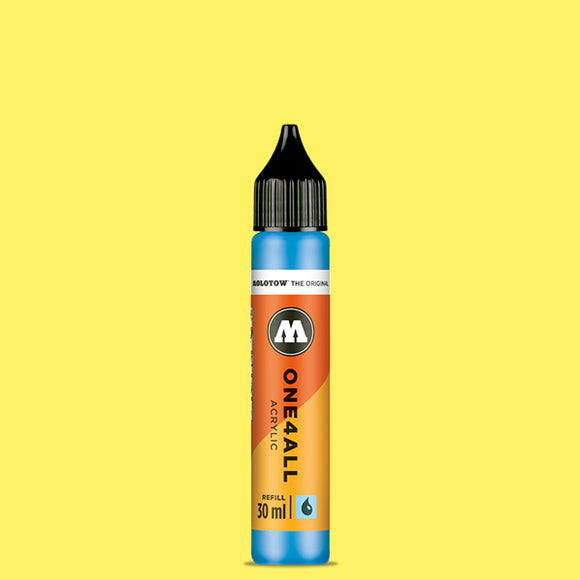Molotow One4All - Acrylic Refill - 30ml - Fluorescent Yellow