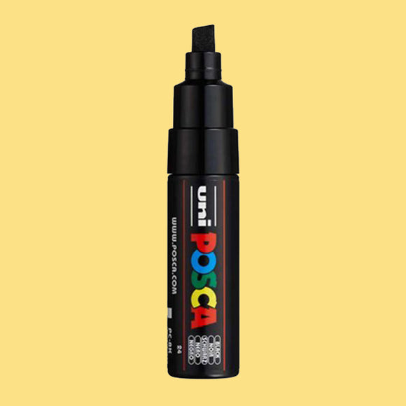 Posca PC-8K Broad Chisel Paint Marker, Straw Yellow