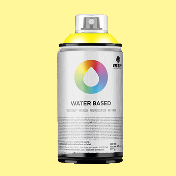 montana water based spraypaint cadmium yellow light